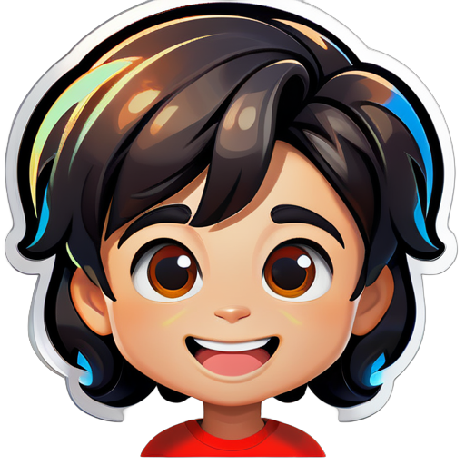 Generate a kid imogi
 sticker