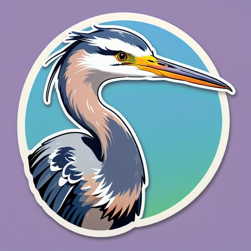 Spellbound Heron Meme sticker