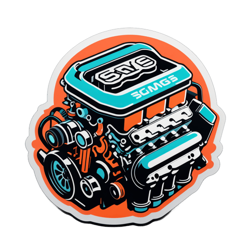 Motorraum sticker