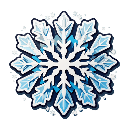 Flocon de neige scintillant sticker