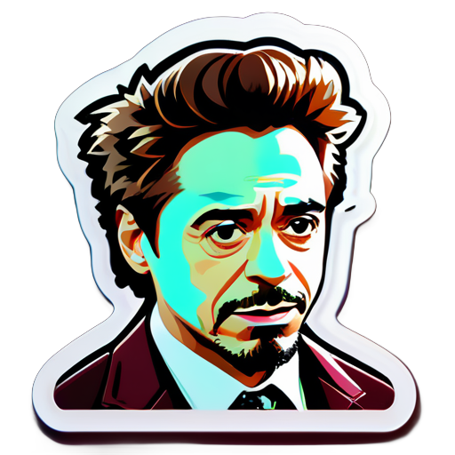 sticker của robert downey jr sticker