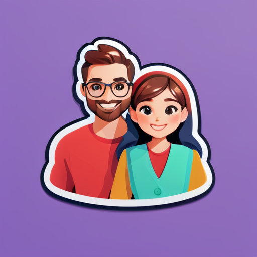 Generar dos avatares animados de pareja sticker