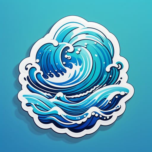 Agua Ondulante sticker