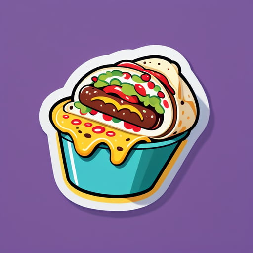 Burrito Delicioso sticker