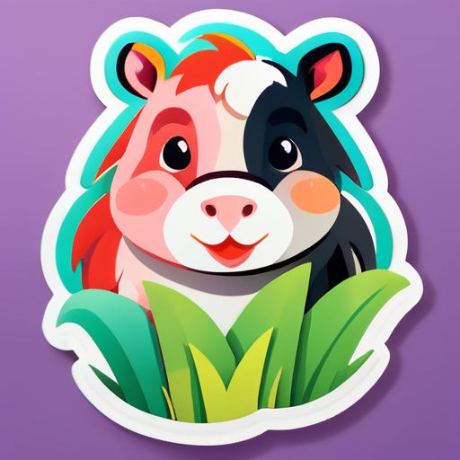 cute farm animals sticker