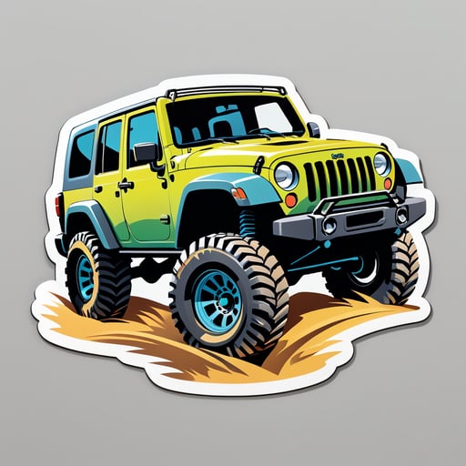 Jeep tout-terrain sticker