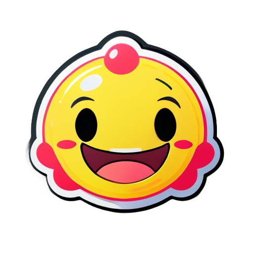 generate sad and smile sticker in same sticker, with a haha react sticker