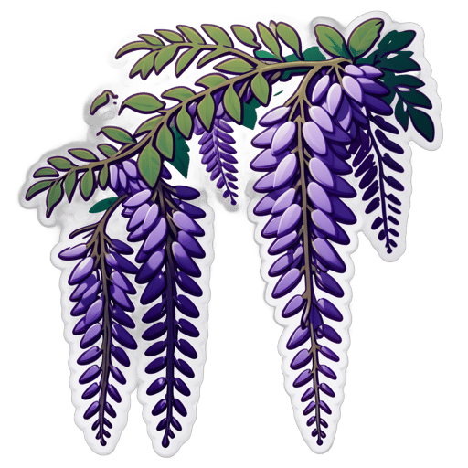 Whispering Wisteria Wonders sticker