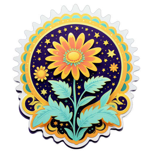 Magie des soucis de la lune sticker