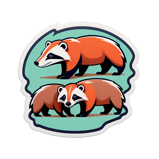 Robust Clay Badgers sticker