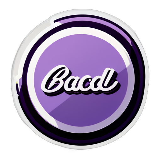 create a sticker blog in font "Bradley Hand ITC" and color should be "Lavender" sticker