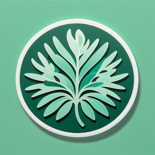 Emerald Eucalyptus Elegy sticker