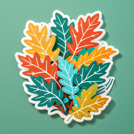 Feuilles qui bruissent sticker