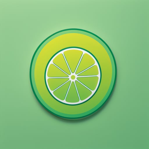 Relaxing Lime sticker