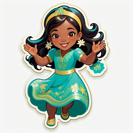 Niềm vui rộn ràng của Jasmine sticker