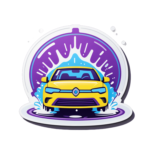 Lavage automatique de voitures sticker