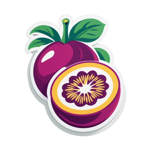 Fruta de la pasión coqueta sticker