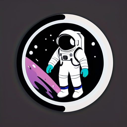 Traverser un trou noir pour entrer dans l'espace à 5 dimensions sticker