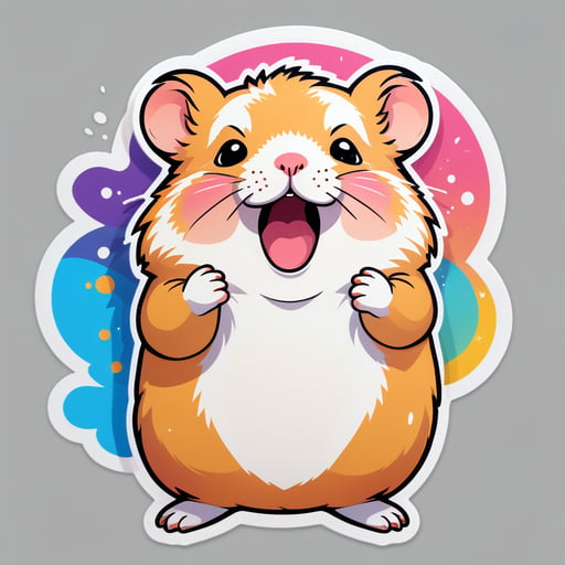 Meme Chuột hamster Euphoric sticker