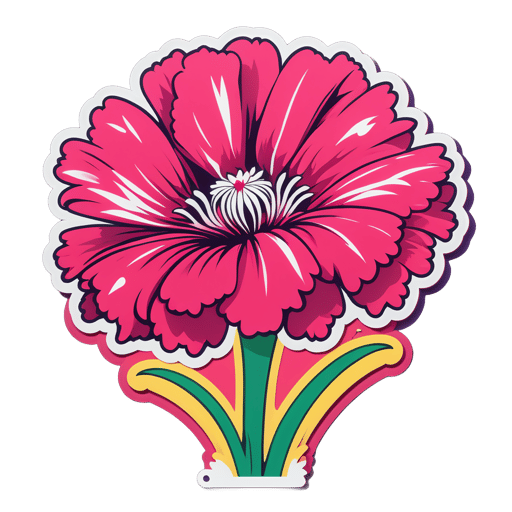 Dancing Dianthus Delirium sticker