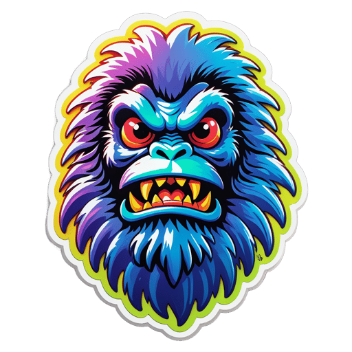 Shimmering Yowie sticker