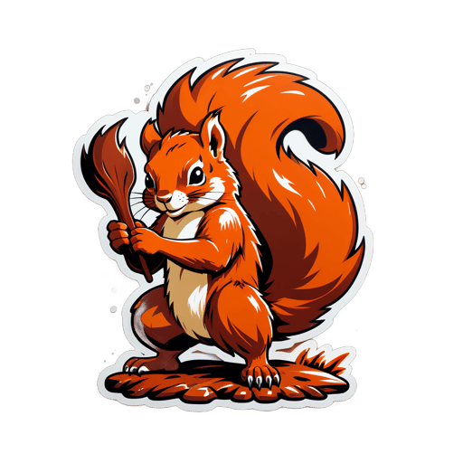 Massive Rust Squirrels sticker