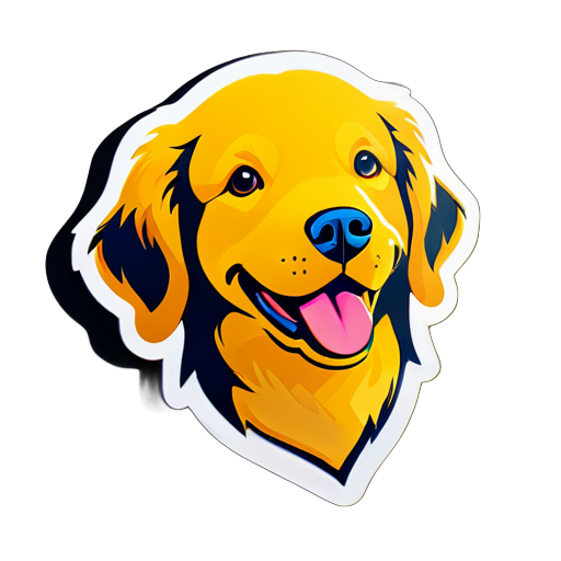 Goldener Retriever sticker