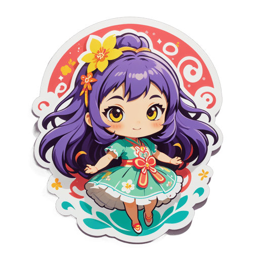 Graceful Ninki Nanka sticker