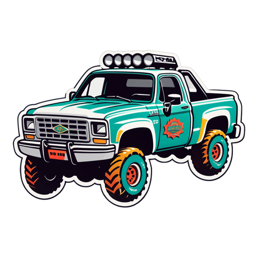 Camioneta Baja sticker