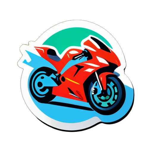 super moto sticker