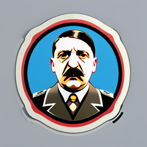 Tier Adolf Hitler sticker