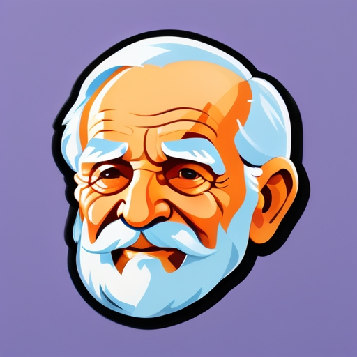 old man sticker