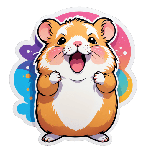 Euphoric Hamster Meme sticker