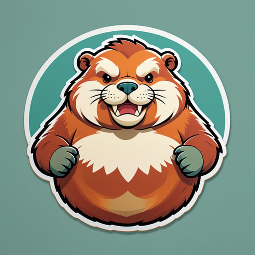 Corpulent Jasper Beavers sticker