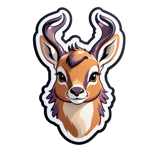 Tubby Heather Antilope sticker