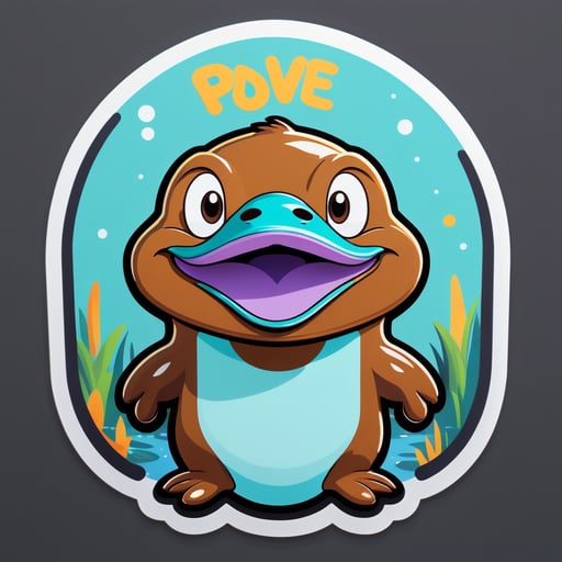 Pleased Platypus Meme sticker