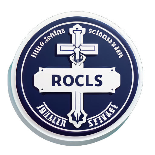 Crear logo de la escuela con el nombre de Jesús sticker