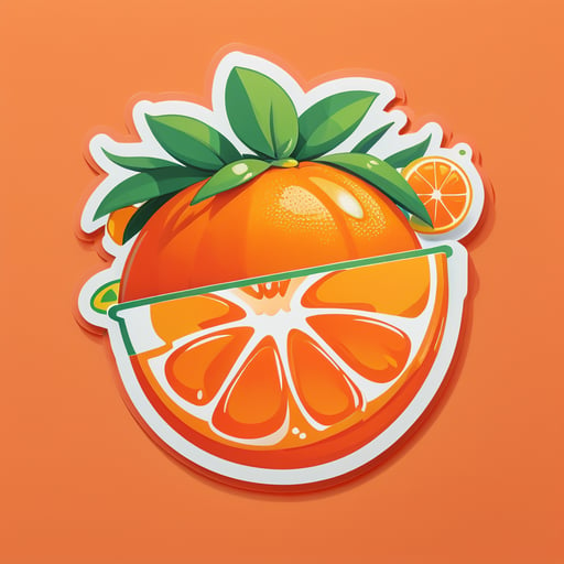 Mandarina Vibrante sticker