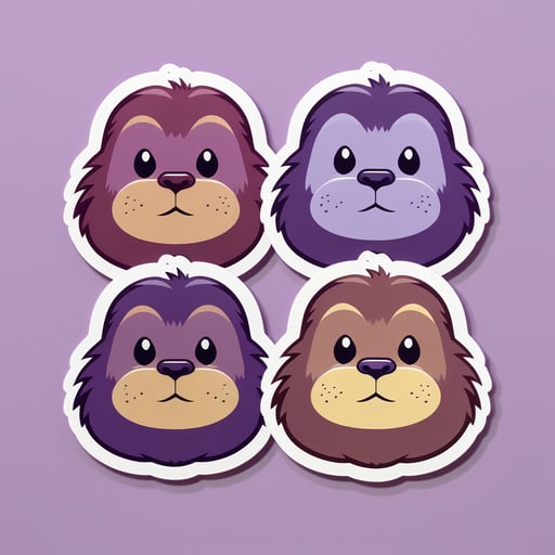 Chúng tôi đã dịch xong: 'Heavyset Mauve Beavers' sticker