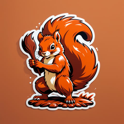 Massive Rust Squirrels sticker