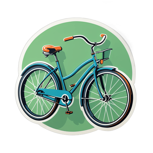 Vélo rétro sticker