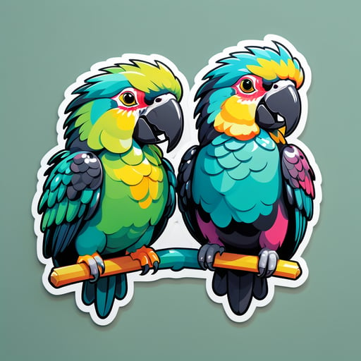 Corpulent Onyx Loros sticker