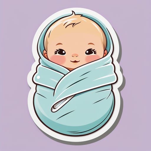 아늑한 스와들 랩 sticker