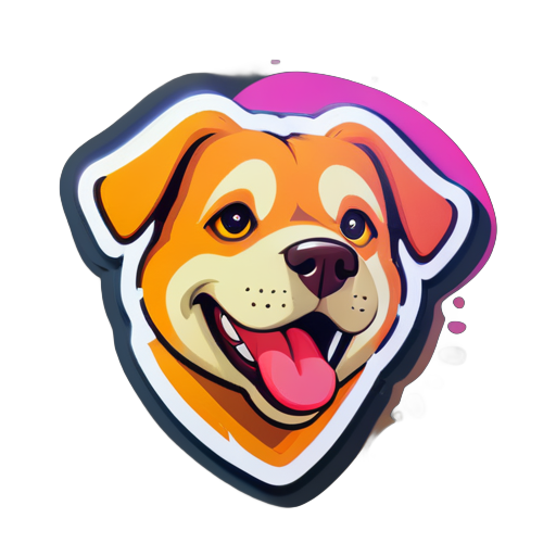 um cão semelhante sticker