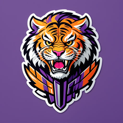 Gladiateur Tigre Audacieux sticker