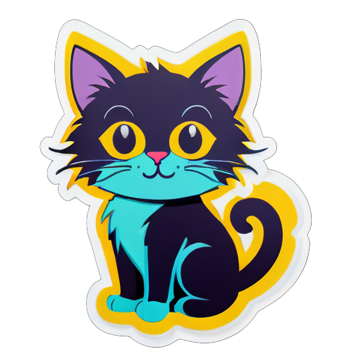 a cat sticker