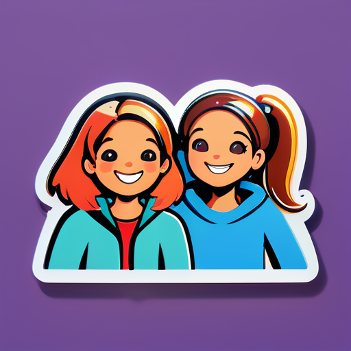 pegatina de la serie Friends sticker