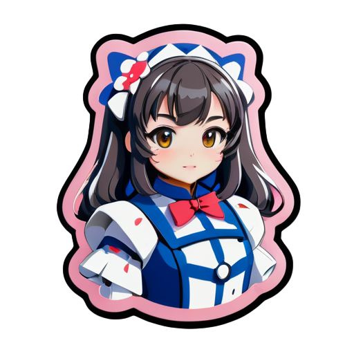 Create a Gundam, but it's wearing Lolita sticker