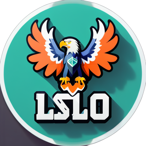 create an studio logo With an eagle and the name I.L.O sticker