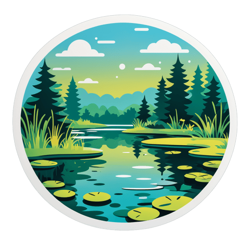 Lago Tranquilo sticker